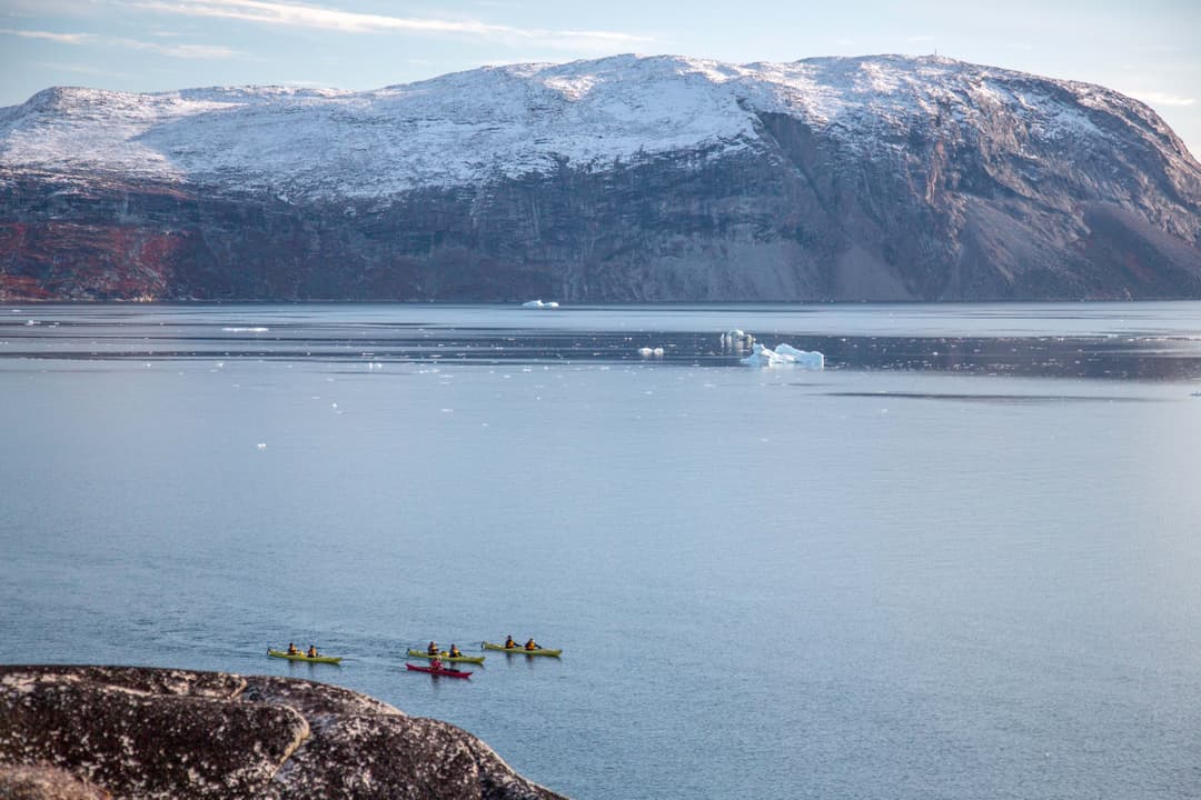 Quark Expeditions Sea Kayaking Kayakers West Greenland Acaciajohnson