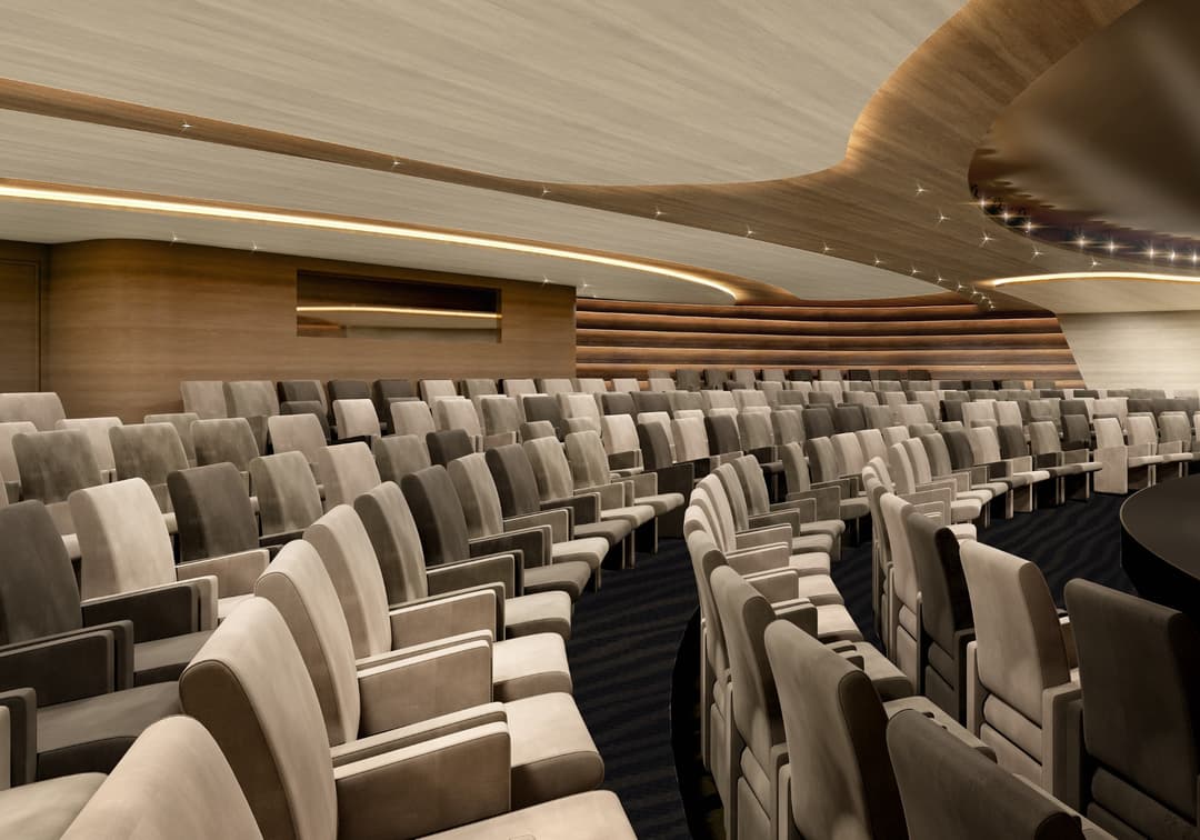 Ponant Le Commandant Charcot Theatre, © Ponant, Credit. Studio Jean Philippe Nuel Axe 3 D Studio