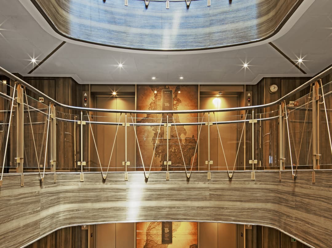 Seabourn Venture Atrium 3, Credit. Eric Laignel