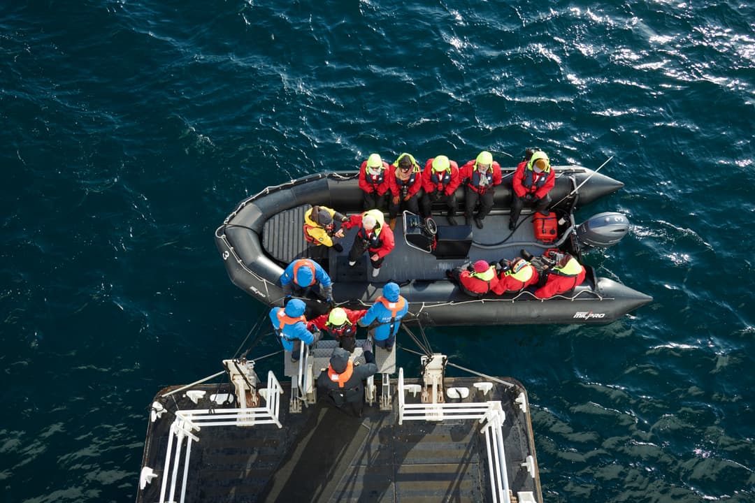 Seabourn Quest Zodiacs 5, Credit. Mike Louagie