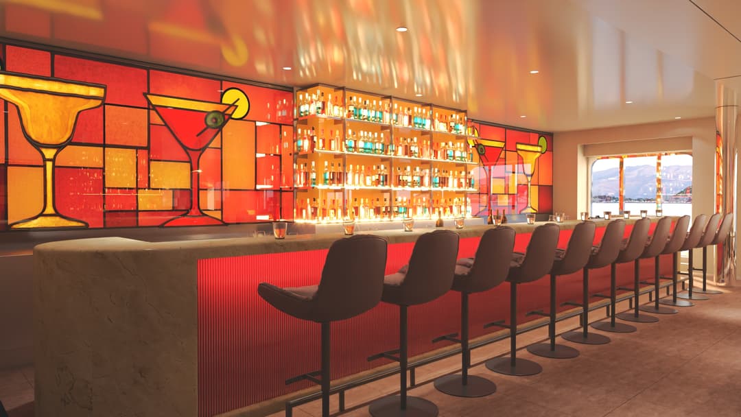 Scenic Ocean Cruises Scenic Ikon Textura Bar Rendering