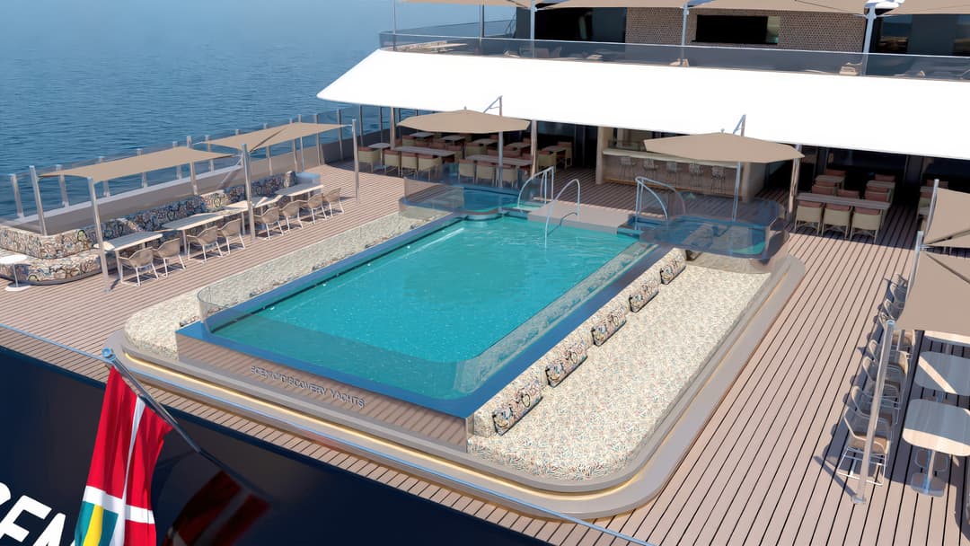 Scenic Ocean Cruises Scenic Ikon Yacht Club Pool & Terrace 2 Rendering
