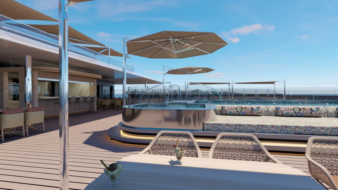 Scenic Ocean Cruises Scenic Ikon Yacht Club Pool & Terrace 5 Rendering