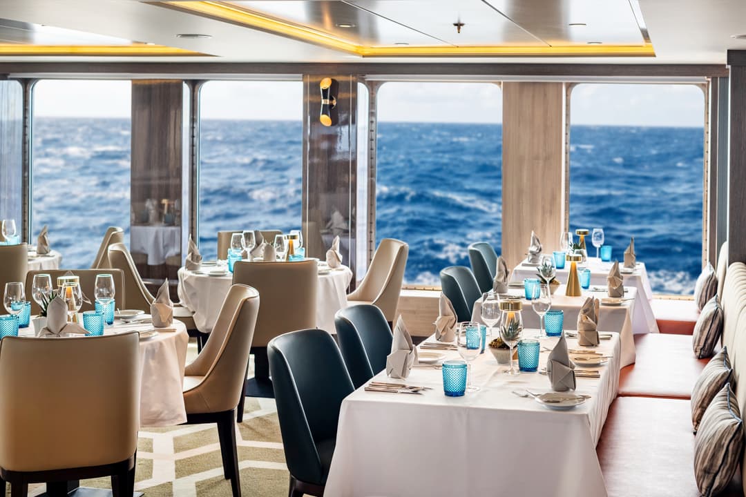 Atlas Ocean Voyages World Voyager Restaurant Madeira ©Atlas Ocean Voyages