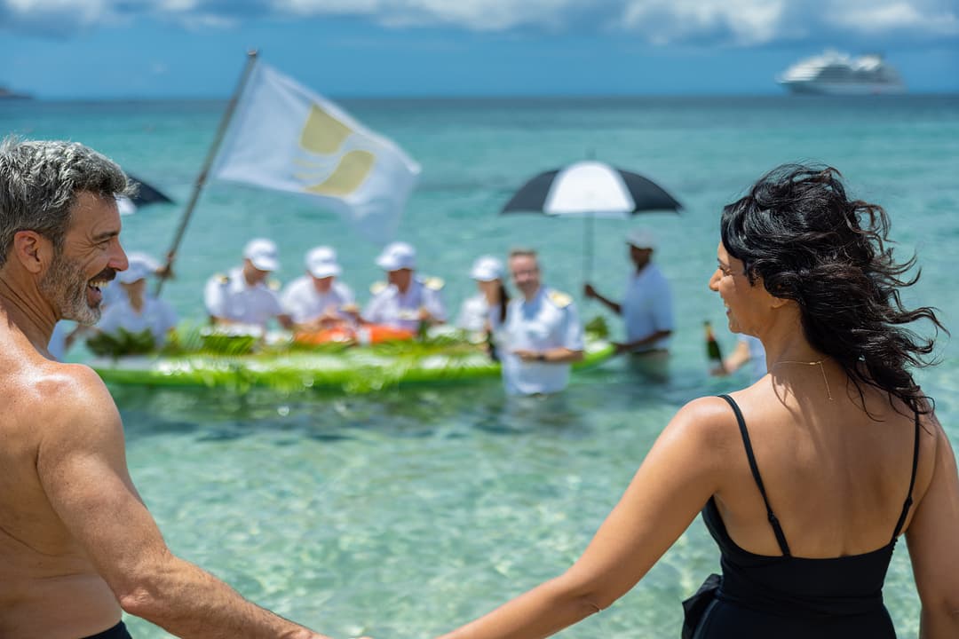 Seabourn Caviar In The Surf At Carambola Beach 2 ©Scott Martin & Aly Whitman
